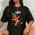 thumbnail image 1 of 100% Cotton Oh Snap Gingerbread Man Funny Christmas Xmas Men Women Kids T-Shirt, 1 of 5