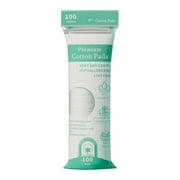 100 Cotton Pads, Large Cleaning Pads, Round Cotton Pads, Disposable Cotton Pads (1 Pack)