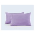 thumbnail image 1 of 100% Cotton Percale Pillowcases, 6 Pack Pillow Cases, Soft & Breathable Pillow Covers, Light Weight Fabric, Smooth Airy Weave, for Her or Him (Lavender King Size 20"x40", 6), 1 of 7