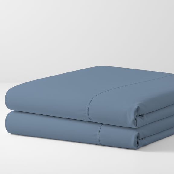 Color Sense 100% Cotton Percale Pillowcases – Breathable, Lightweight, Hotel-Quality - Cool & Crisp, Blue, King