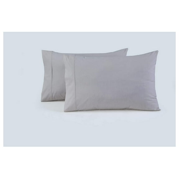 -100% Cotton Percale Pillowcases, Set of 6 Pillow Cases, Shade Resistant Pillow Covers, Moisture Wicking for Hot Sleepers, Durable, Airy, Hotel Luxury (Stone Queen/Standard 20"x30", 6)