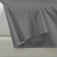 thumbnail image 1 of Color Sense 100% Cotton Percale Single Flat Bedsheet Cool & Crisp Full Dark Gray, 1 of 8