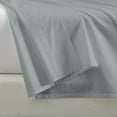 thumbnail image 1 of Color Sense 100% Cotton Percale Single Flat Bedsheet Cool & Crisp King Light Gray, 1 of 8