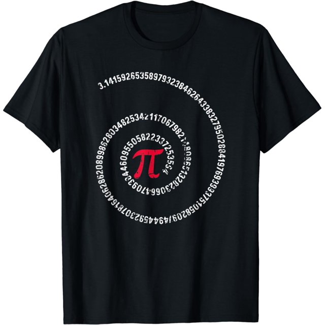 100 Cotton Pi Day Spiral 3.14 March 14th Math Teacher Vintage Pi T
