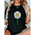 thumbnail image 1 of 100% Cotton Pickleball Daisy Flower T-Shirt, 1 of 4