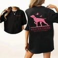 thumbnail image 1 of [100% Cotton]Pink Camo Hunting Dog Shirt, Wild Southern T-Shirt, Simply Printed Graphic Shirt, 1 of 5