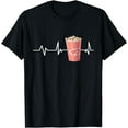 100 Cotton Popcorn Heartbeat Popcorn Gift Popcorn TShirt