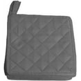 thumbnail image 1 of 100% Cotton Pot Holders for Kitchen 8" x 8" Inches Heat Resistant Pot Holder Pack of 12 Dark Gray, 1 of 5