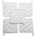 thumbnail image 1 of 100% Cotton Pot Holders for Kitchen 8" x 8" Inches Heat Resistant Pot Holder Pack of 20 White, 1 of 5