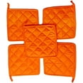 thumbnail image 1 of 100% Cotton Pot Holders for Kitchen 9" x 9" Inches Heat Resistant Pot Holder Pack of 10 Orange, 1 of 5