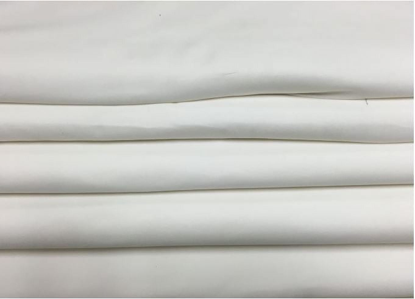 100% Cotton Premium Broadcloth Fabric, 60-Inch, White , 10 Yards Bolt By Lillycraft