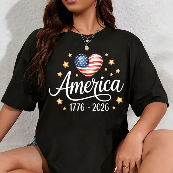 100% Cotton Unisex We The People 250 Years of Freedom 1776-2026 250th Birthday T-Shirt