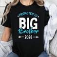thumbnail image 1 of 100% Cotton Promoted to Big Brother 2026 Shirt for Boys Kids Toddler Baby Announcement Tee Family Matching Outfit, 1 of 5
