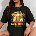 thumbnail image 1 of 100% Cotton Promoted to Great Uncle 2026 Future Great Uncle to Be T-Shirt, 1 of 5