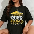 thumbnail image 1 of 100% Cotton Proud Bonus Dad Of A 2026 Graduate Grad Senior Graduation T-Shirt, 1 of 5