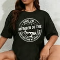 thumbnail image 1 of 100% Cotton Proud Member of The Just Resting My Eyes Club T-Shirt, 1 of 5