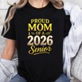 thumbnail image 1 of 100% Cotton Proud Mom Of A 2026 Senior Graduation Gift For Mother Of Graduate T-Shirt, 1 of 5