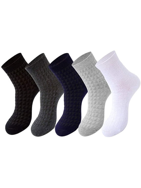 100% Cotton Quarter Socks for Men Anti Odor Pack-5
