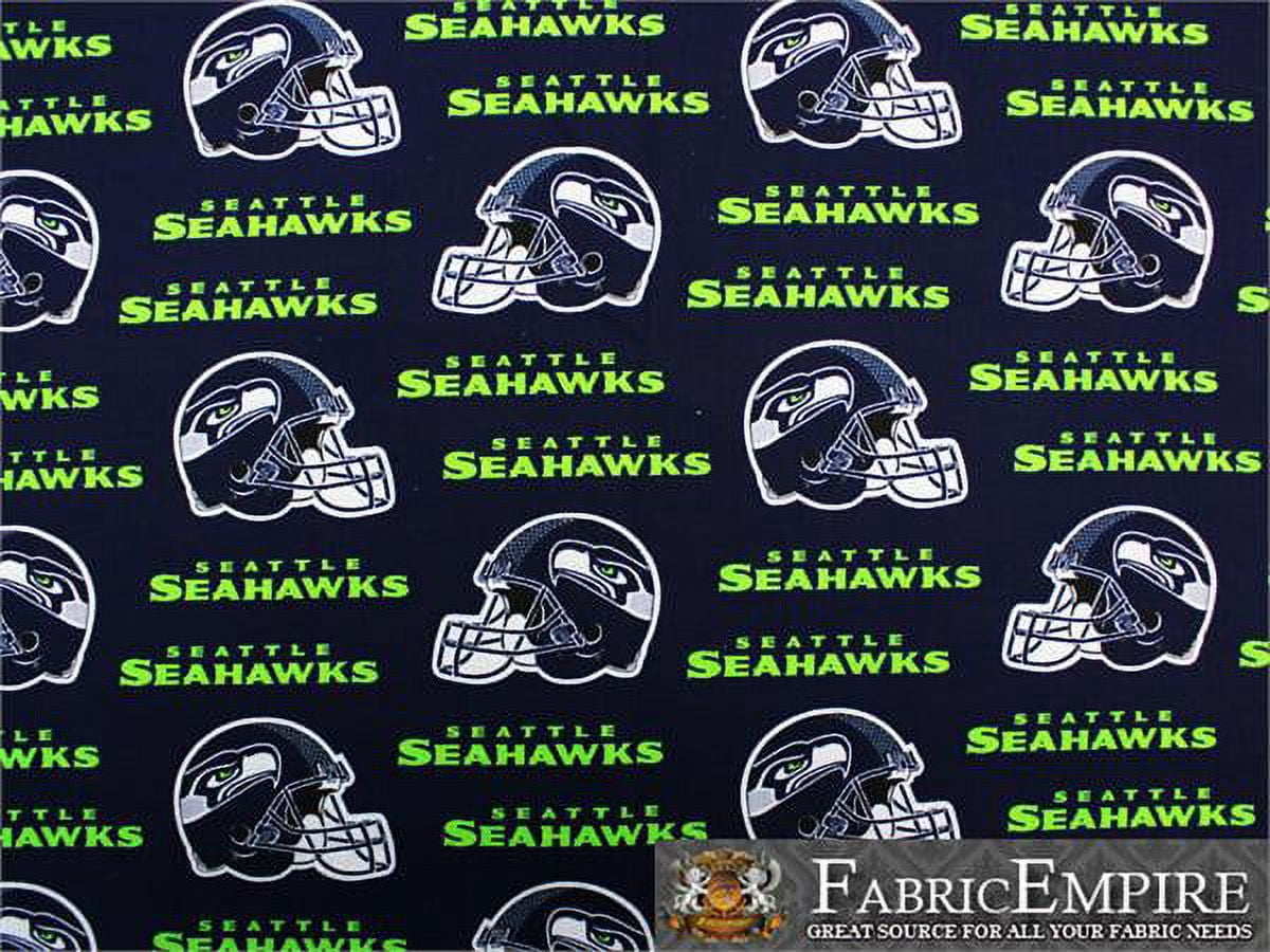100% Cotton Quilt Prints - " 16 Seatle Sea Hawks " Fabrics / 60" Wide / Sold by the yard NC-16