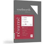 100% Cotton Résumé Paper, 8 1/2" x 11", 32 Lb, 100% Recycled, White, Pack Of 100