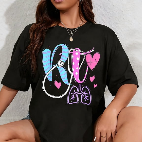 100% Cotton RT - Respiratory Therapist Therapy Medical Practitioner T-Shirt