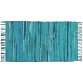 thumbnail image 1 of 100% Cotton Rag Rug 2’x3' - Multicolor Chindi Rug - Hand Woven & Reversible for Living Room | Kitchen| Entryway | Bedroom Farmhouse Rugs, 1 of 3