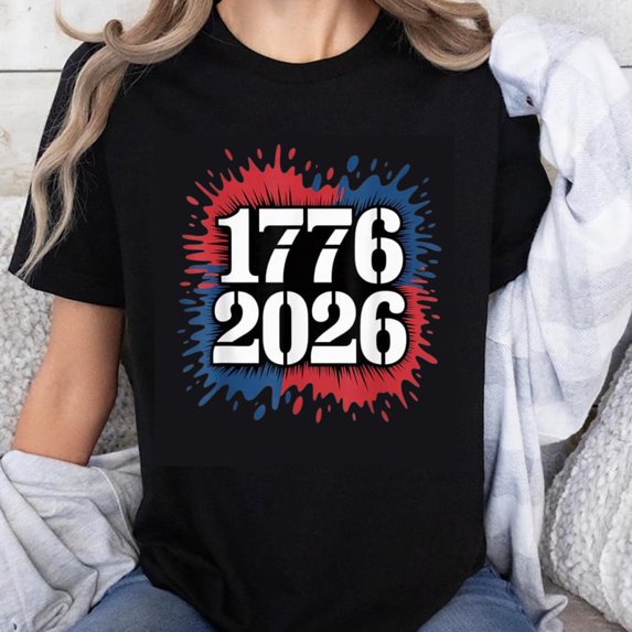 100% Cotton Unisex We The People 250 Years of Freedom 1776-2026 250th Birthday T-Shirt