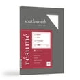 thumbnail image 1 of Southworth 100% Cotton Resume Paper 95 Bright, 32 lb, 8.5 x 11, White, 100/Pack, 1 of 3