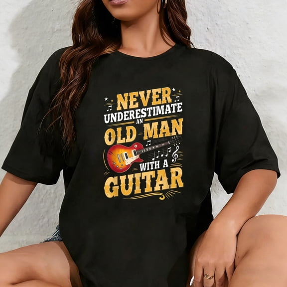 100% Cotton Retirement Guitar Player Retired Guitarist Musician Guitar T-Shirt