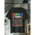 thumbnail image 1 of 100% Cotton Retro The Daycare Tour Funny First Day Back To School T-Shirt, 1 of 4