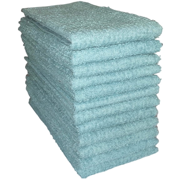 100% Cotton Ribbed Bar Mops Kitchen Towels, 12 Pack - Dish Towels, Super-Absorbent, Multi-Purpose for Home, Kitchen, and Bar Cleaning, 16 x 19 inches.