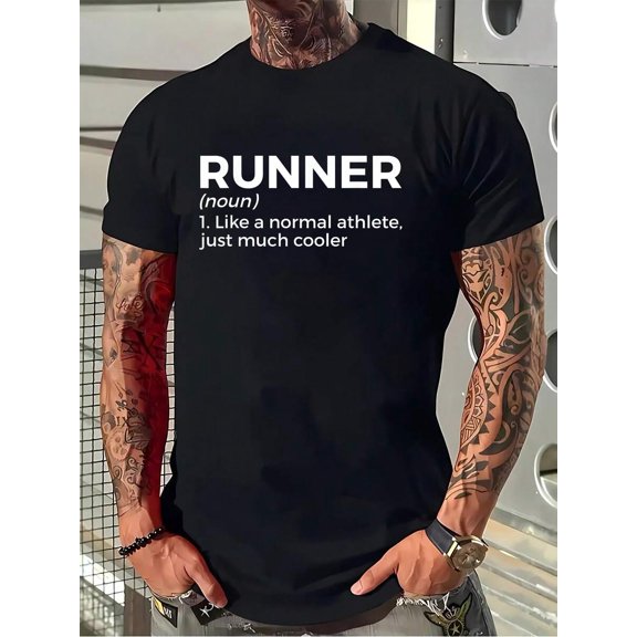 100% Cotton Running Definition Funny Runner T-Shirt