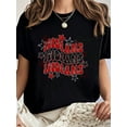 thumbnail image 1 of 100% Cotton  School Spirit Red And Black Spirit Wear T-Shirt Summer Tees Women, 1 of 6