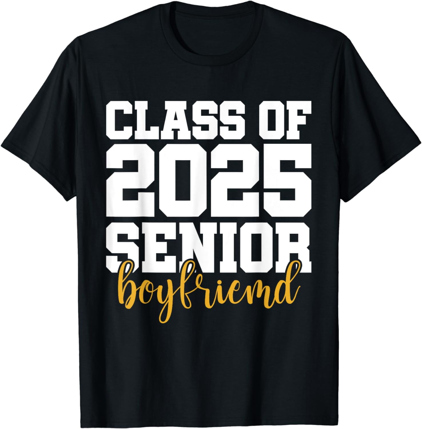 100% Cotton Senior 2025 Class of 2025 Seniors Boyfriend Graduation 25 T ...