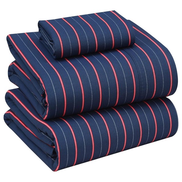 100 Cotton Sheets Crispy Cooling Percale Sheets for XL Size Bed