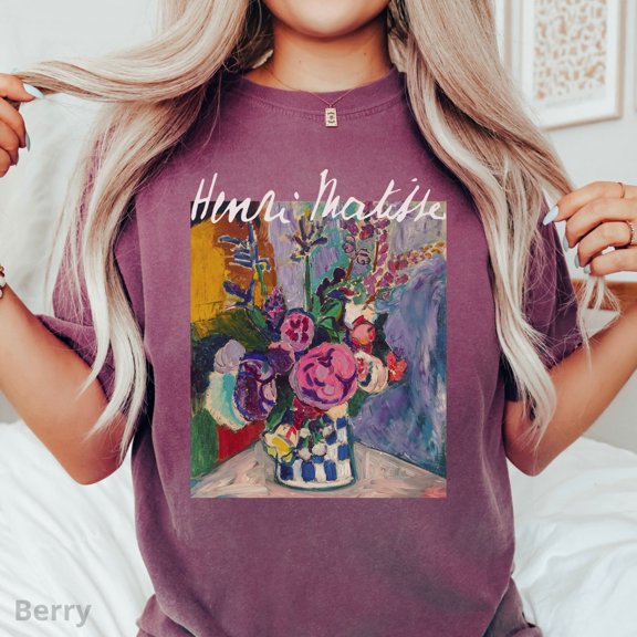 100% Cotton Shirt, Les Pivoines Floral Tee, Artwork T-Shirt, Famous T Shirt, Artist Or Art Teacher, Aesthetic Tee Tshirt All Size S-5XL