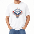 thumbnail image 1 of 100% Cotton Shirt White Bald Eagle usa 250th Anniversary Shirts for Celebrate 250th Anniversary of America Eagle Patriotic Shirts for Men Women, 1 of 4