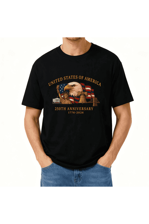 100% Cotton Shirt usa 250th Anniversary Shirts for Celebrate 250th Anniversary of America Patriotic Veteran Tee 3XL