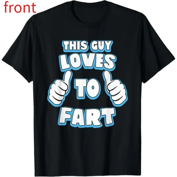 100% Cotton Short Sleeve T-Shirt This Guy Loves To Fart Funny T-Shirt, Humour Joke Gift Graphic Tees Top Casual Golf Gift T-Shirt For Men And Women Golf Gift T-Shirt For Men and Women