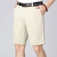 thumbnail image 1 of 100% Cotton Shorts Men Knee Length Boardshorts Classic Brand Comfortable Clothing Beach Shorts Male Short Trousers, 1 of 6
