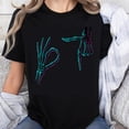 thumbnail image 1 of 100% Cotton Skeleton Hands Glow In Dark Halloween Shirt Women Men Black T-Shirt Gothic Punk Rock Music Festival Costume Top, 1 of 5