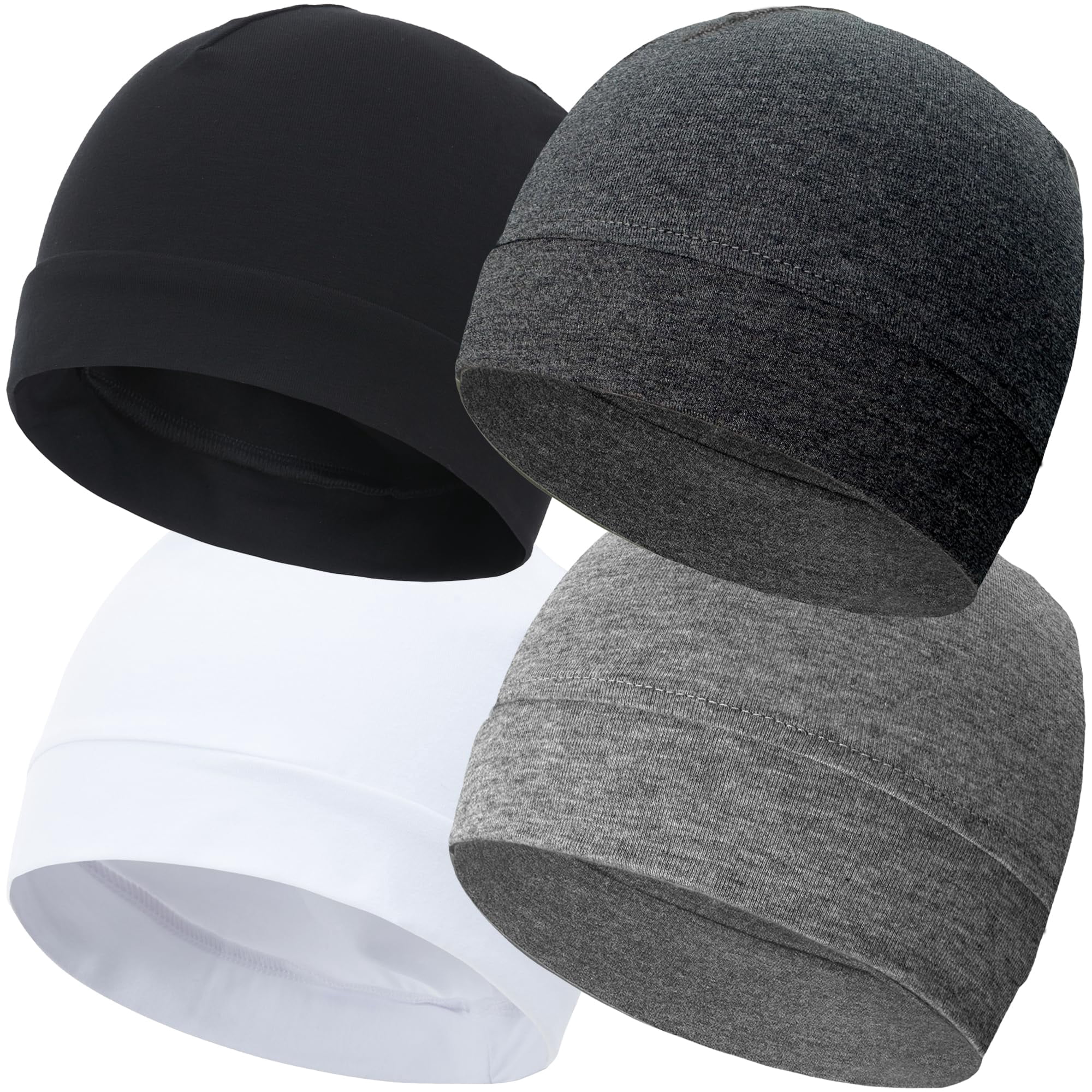 100% Cotton Skull Caps for Men Women Breathable Night Cap Sleep Hats ...