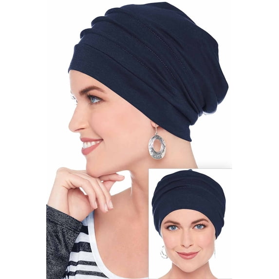 100% Cotton Slouchy Snood | Slouchy Beanie Hat | Cancer Hats for Chemo