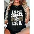 thumbnail image 1 of 100% Cotton Soccer Mom Shirt Women Leopard In My Soccer Mom Era T-Shirt, 1 of 4