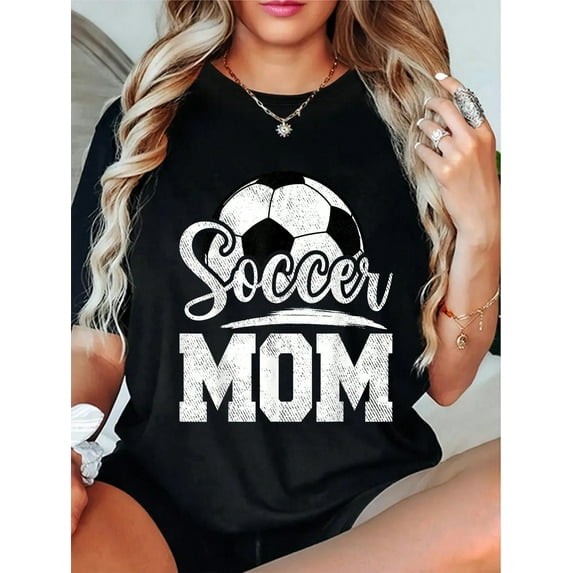 100% Cotton Soccer Mom Soccer Player Game Day Mother's Day T-Shirt