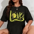 thumbnail image 1 of 100% Cotton Softball Shirt Women Teen Girls Softball Lover Softball Mom T-Shirt, 1 of 5