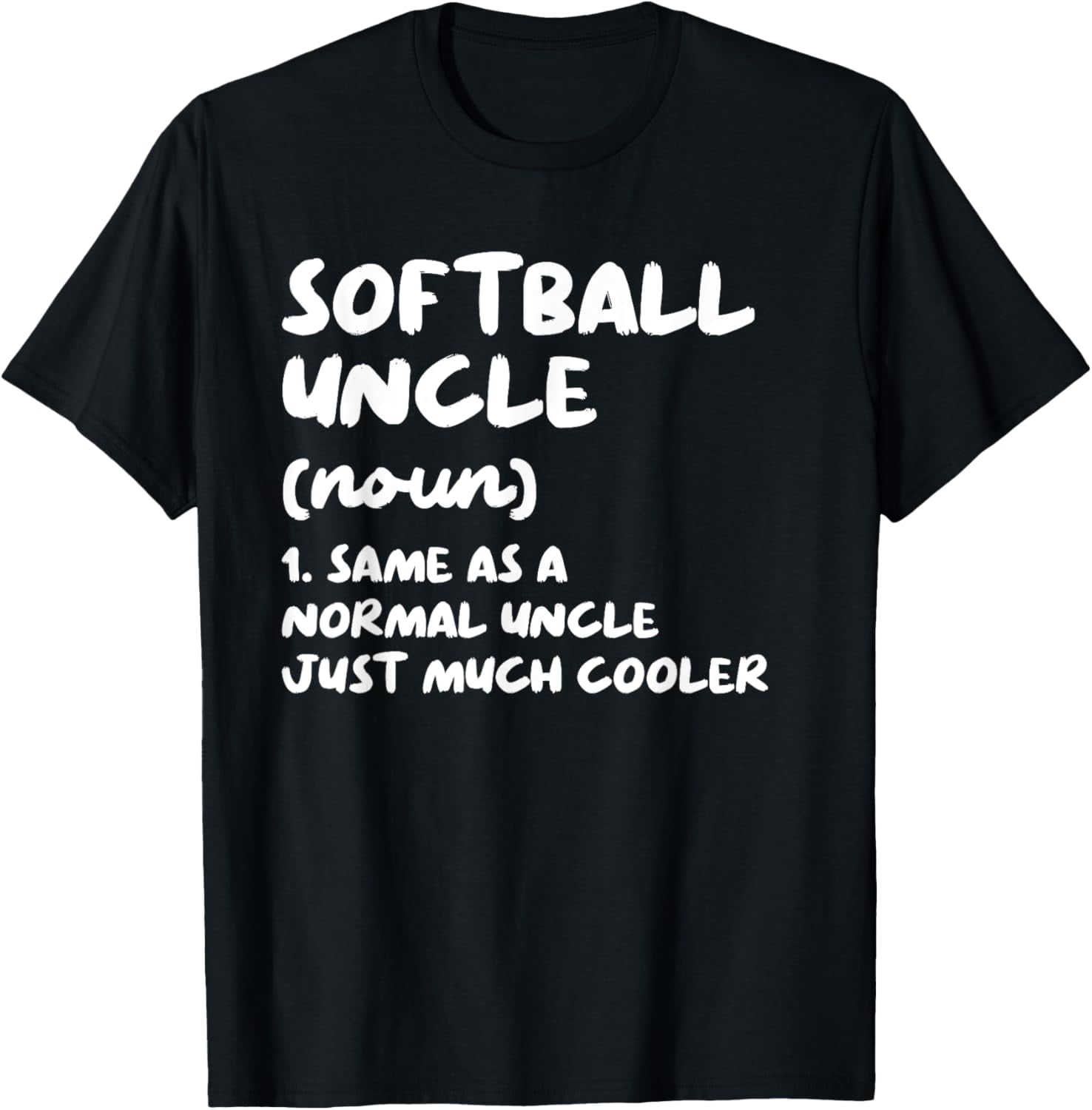 100 Cotton Softball Uncle Definition Funny Sports TShirt