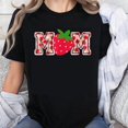 thumbnail image 1 of 100% Cotton Strawberry Mom Letter Print Women's Casual Summer Top T-Shirt, 1 of 5