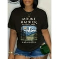 thumbnail image 1 of 100% Cotton Stunning Mount Rainier National Park Scenic T-Shirt, 1 of 4