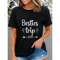 thumbnail image 1 of 100% Cotton Summer Vacation Girls Weekend Travel Women T-Shirt, 1 of 4